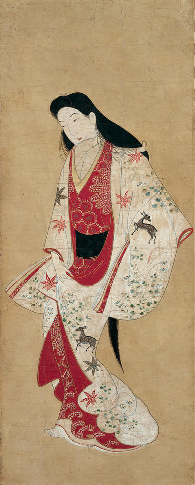Lady from “Kawachigoe” (河内越), episode 23 of Ise monogatari (伊勢物語)