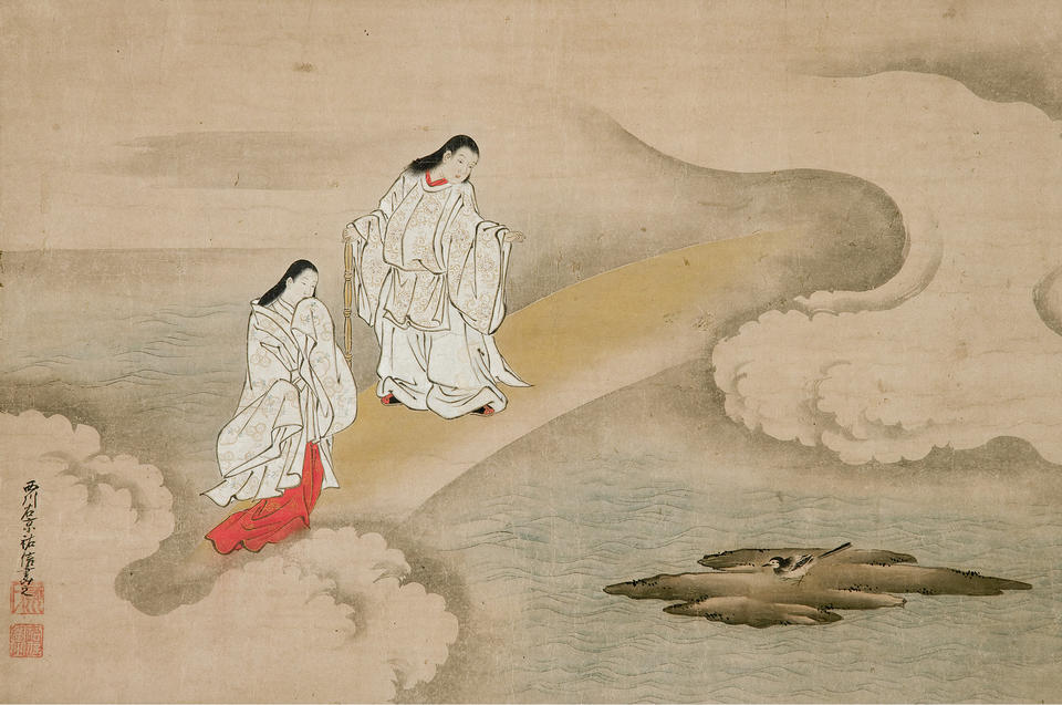 God Izanagi (伊弉諾尊) and Goddess Izanami (伊弉冉尊)