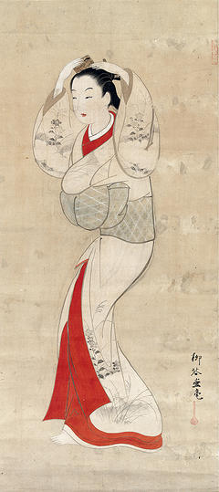 おがたけいこ　　フランチェスカの白い庭 Burke Collection | Japanese paintings