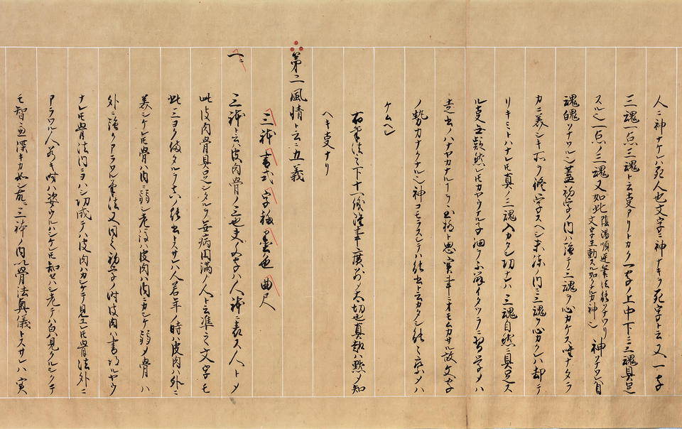 Hippō Rikugishō (筆法六義抄/ Commentary on Six Rules of Calligraphy)