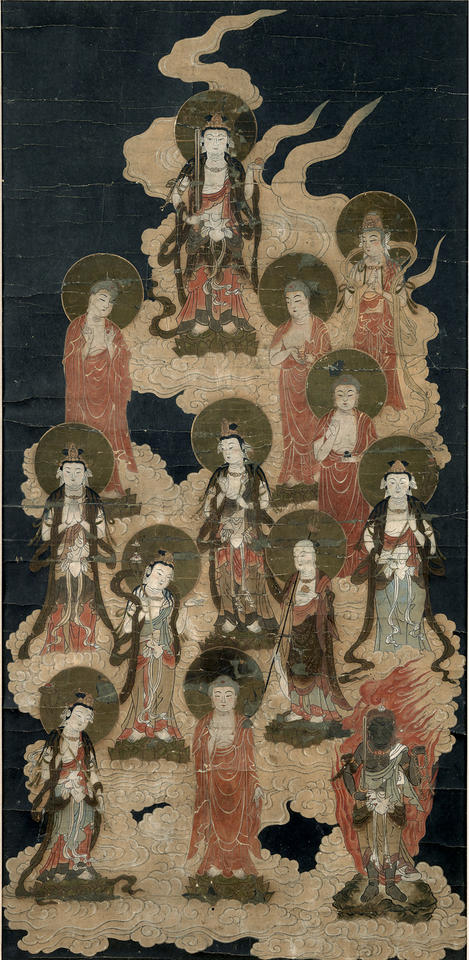 Thirteen Buddhas and Bodhisattvas