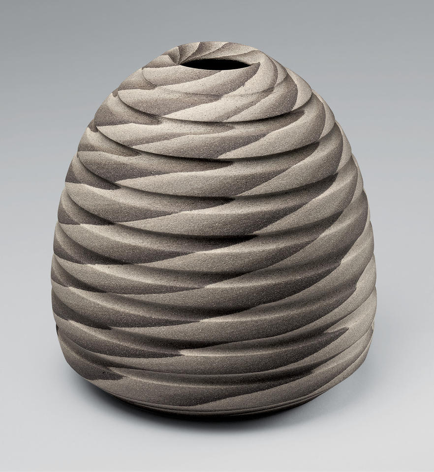 Beehive-shaped vase